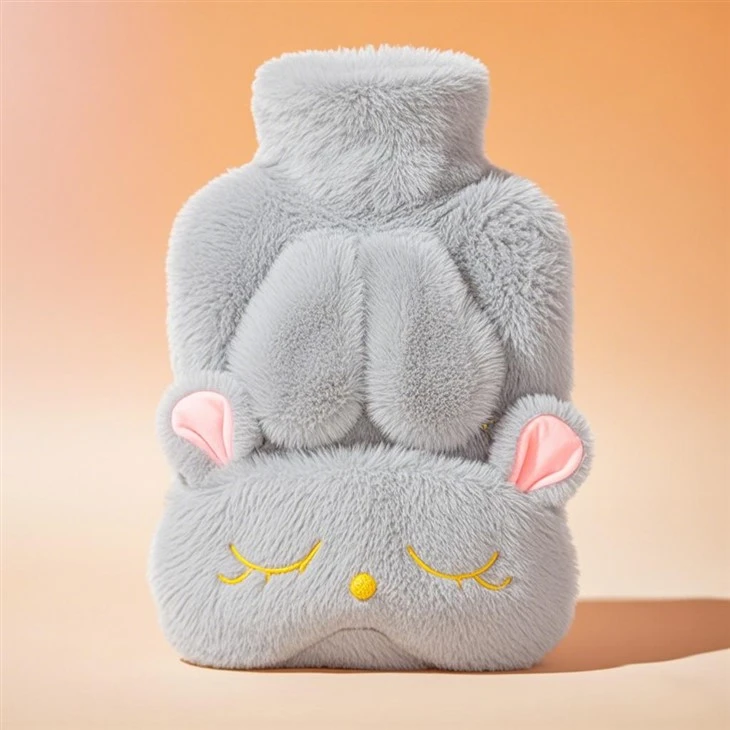 Hot Water Bag Cover With Eye Mask Gift Set